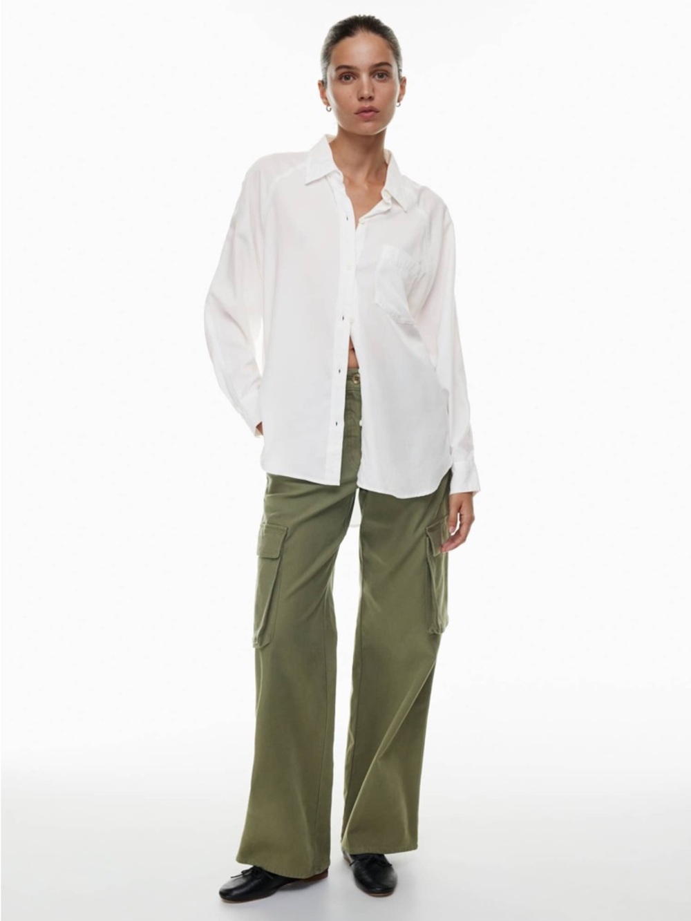 Wilfred Free button down boyfriend shirt